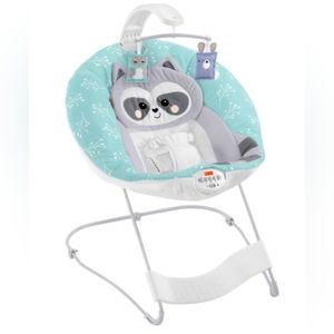 Fisher-Price Baby Raccoon See & Soothe Deluxe Bouncer